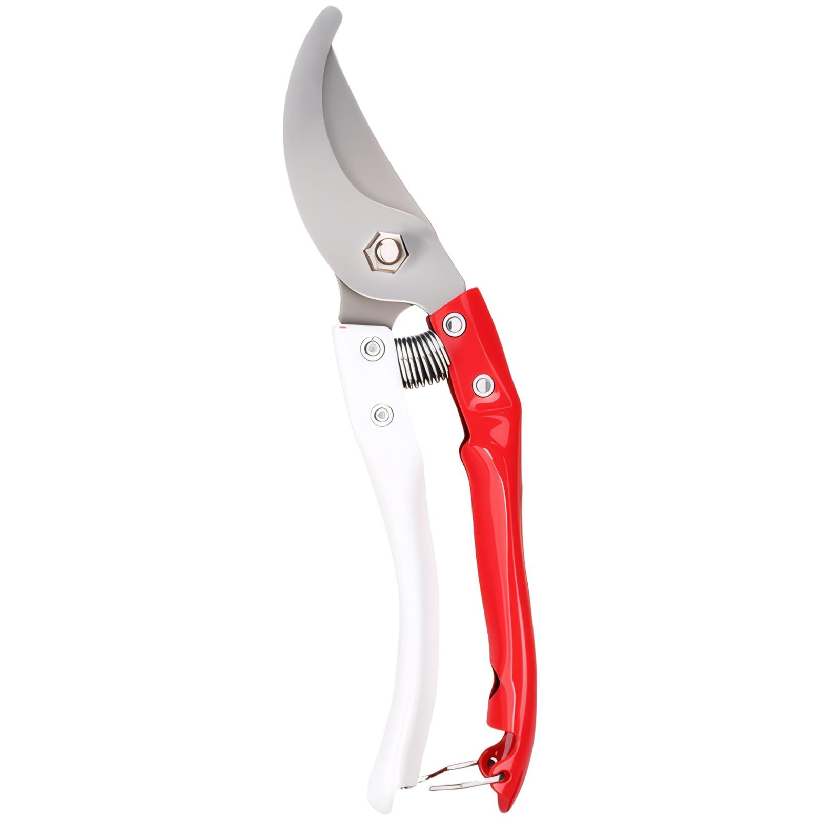 Pruning Shears Heavy Duty Steel Blade Sharp Garden Tool for Trimming Branches Home Garden Maintenance Balcony Gardening (Red, 7.87 × 1.77 in)