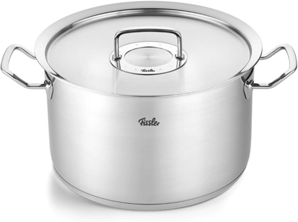 Original-Profi Collection Stainless Steel 10.6 Quart Stock Pot with Metal Lid