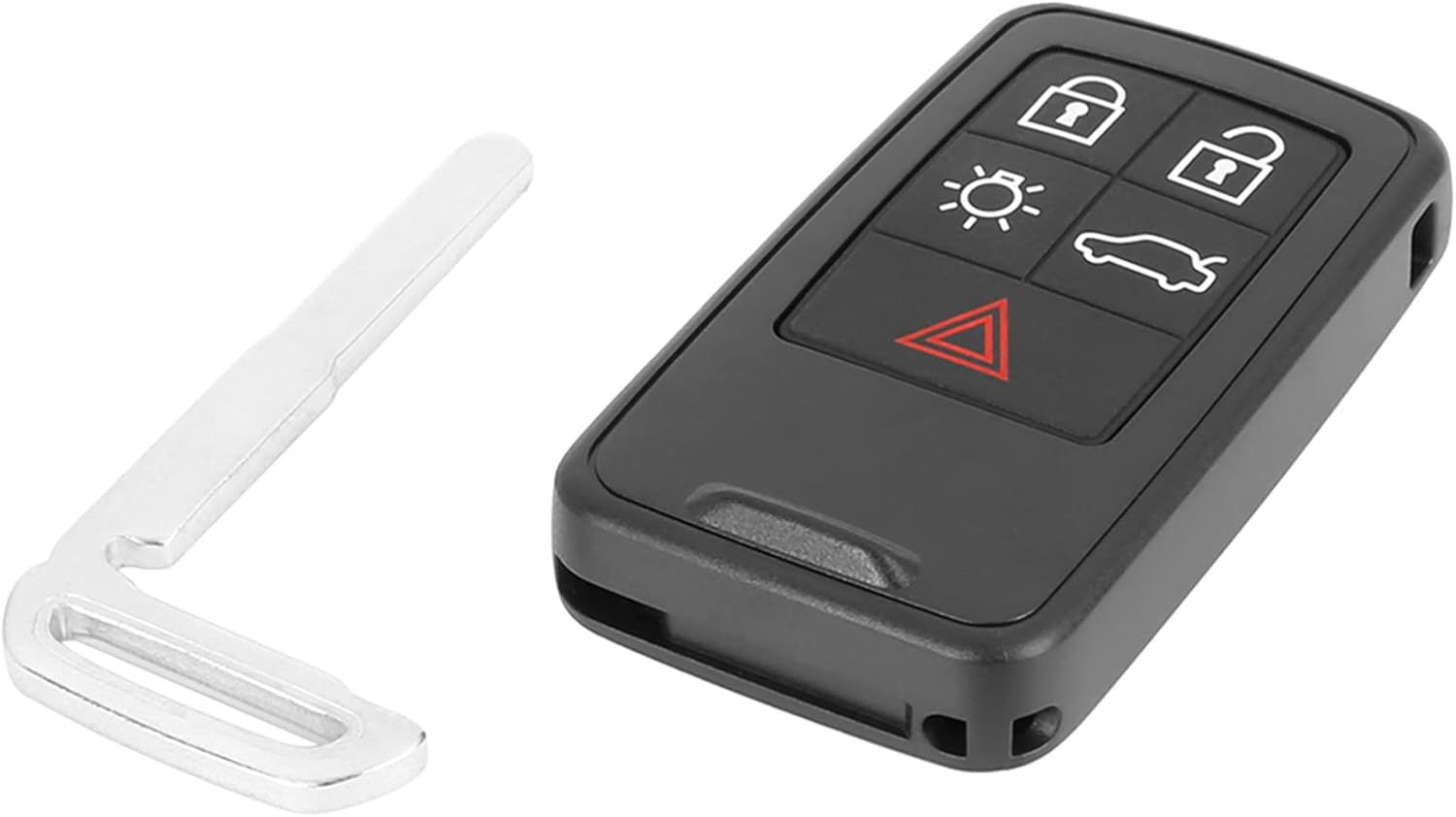 X AUTOHAUX 2pcs Car Keyless Entry Remote Key Fob Shell Case for Volvo XC60 XC70 S80 S60 5 Key Button PG788A Black - Image 9