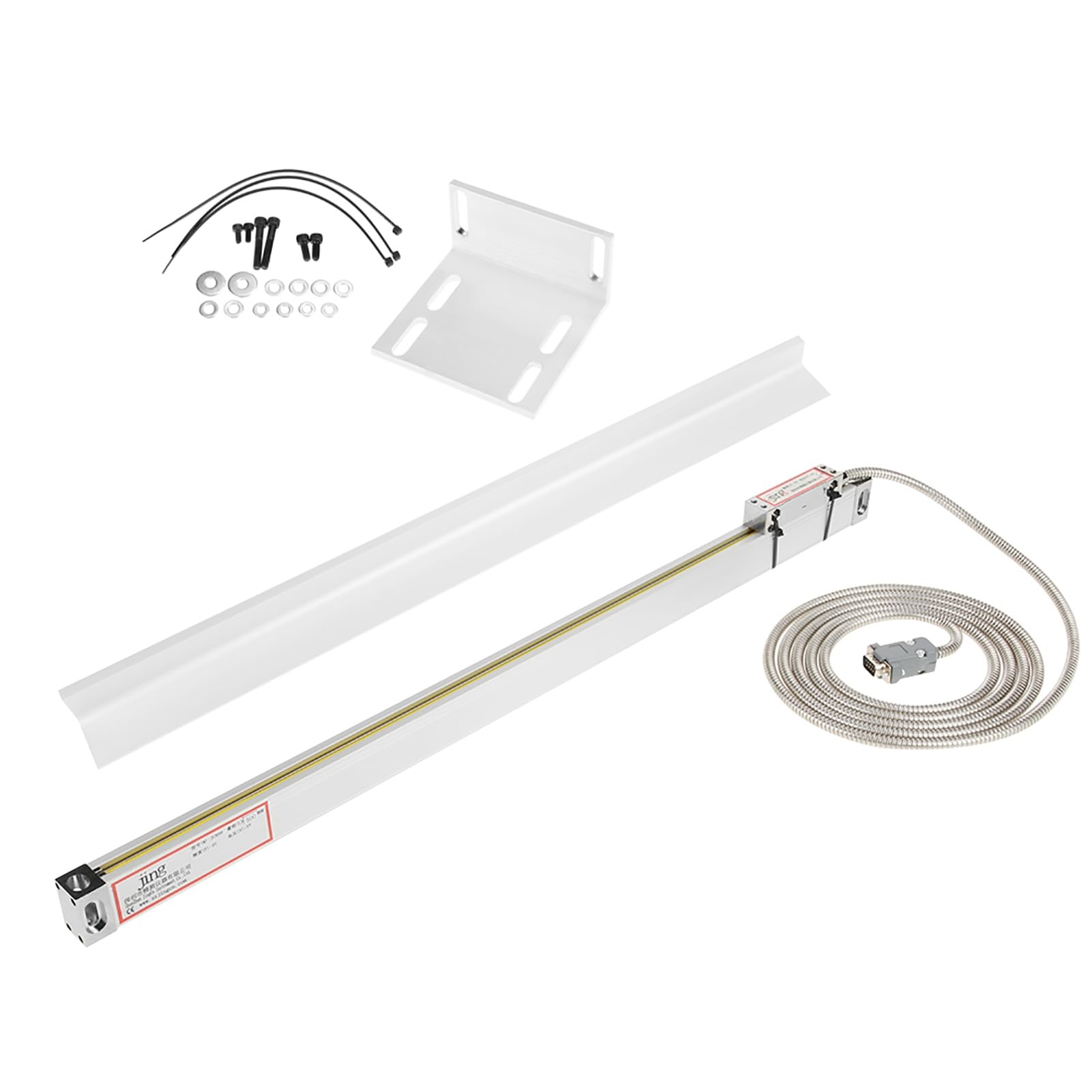 Escala lineal DRO de 500 mm, codificador de lectura digital de molino de torno lineal de 20", lector digital Escala lineal Torno de escala lineal Fresa lineal, para JCS900-2AE/3AE DRO
