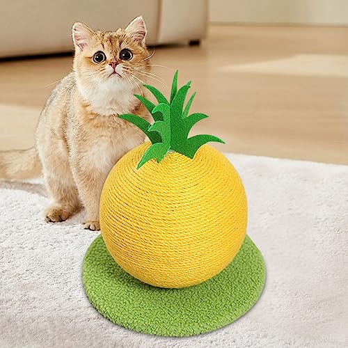 Rascador para gatos en forma de fruta de sisal ecológico miniatura 4