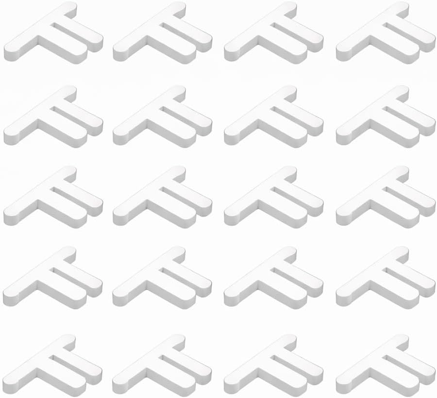 20Pcs Laser Bed Clips for WeCreat Laser Cutter, Parallel & Perpendicular Work Support Clamps for Engraving Stability Easy to Install (Black)