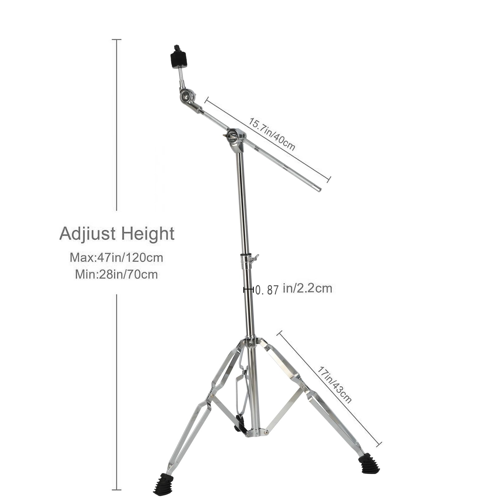 NUOSHENG Cymbal Stand, Adjustable Cymbal Stand for Drum Hardware Percussion Mount Holder Gear Set Drum Hardware Set for Mounting Crash, Ride, Splash Cymbals, Stable and portable