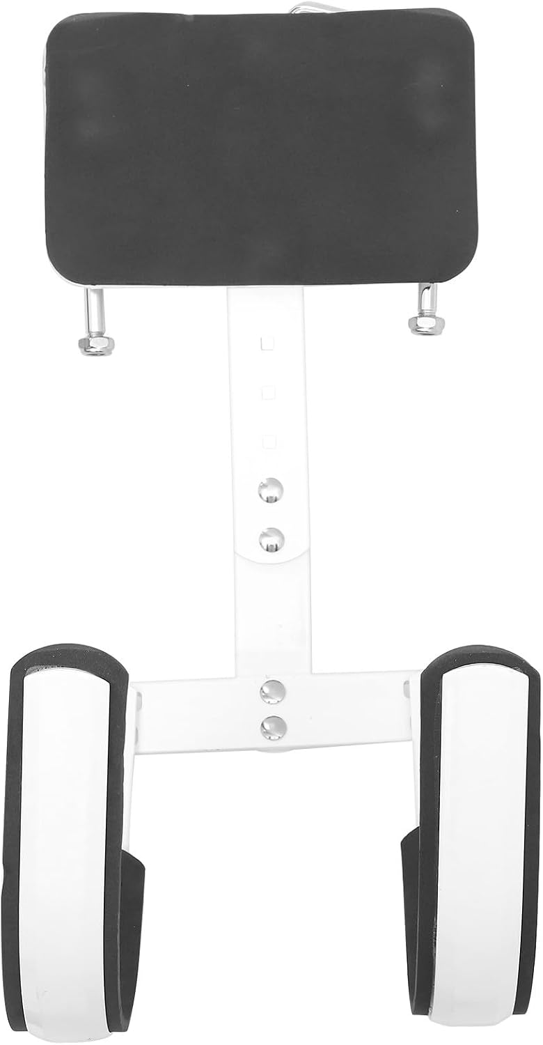 Adjustable Aluminum Snare Drum Frame Lightweight Marching Carrier with Ergonomic Shoulder Strap for Portable Drum Band Performance White