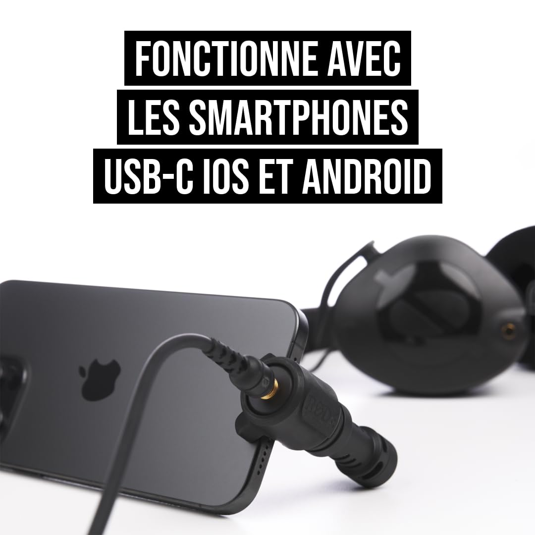 RØDE VideoMic Me-C+ Microphone directionnel pour appareils mobiles USB-C (iOS et Android), parfait pour la création de contenu mobile
