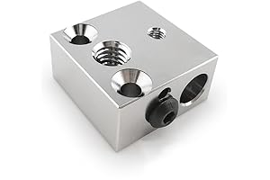 Updated High Temperature 3D Printer Heater Block, CR-10 Plated Copper Heater Block...