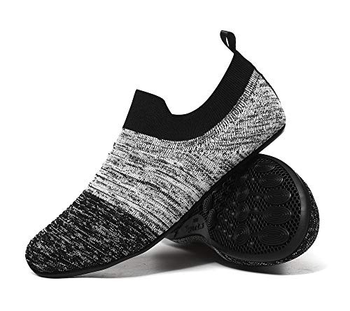 ZooYung Toddler Baby Lightweight House Slippers Shoes Home Bedroom Family Household Anti-Slip Indoor for Boys and Girls(ZY-BS2237Gray.Black23)