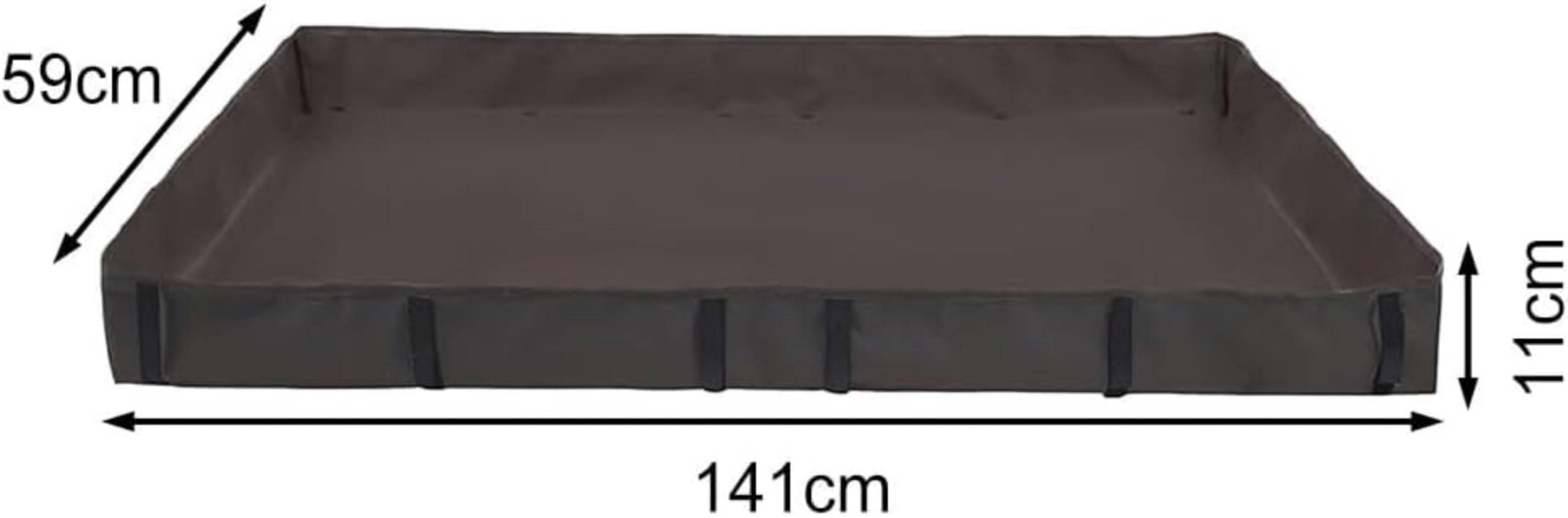 Meerschweinchen-Käfigeinlage, Wasserdicht Oxford-Stoff Unterlage für Meerschweinchenkäfig, Meerschweinchen, Bettwäsche, wasserdichte Auskleidung für Chinchilla-Käfige, Schwarz (141 x 69 x 11 cm)