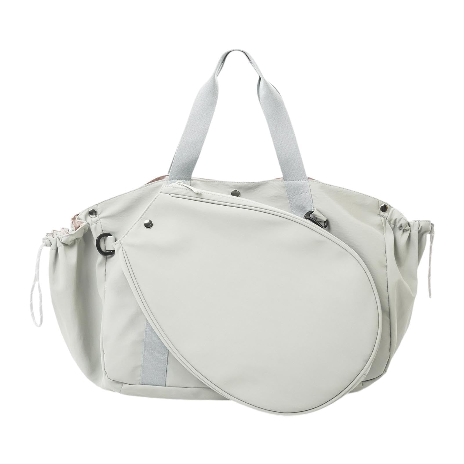 Badminton Racket Shoulder Bag Handbag for Pickleball Women Badminton Racquet Gray Green-image-42