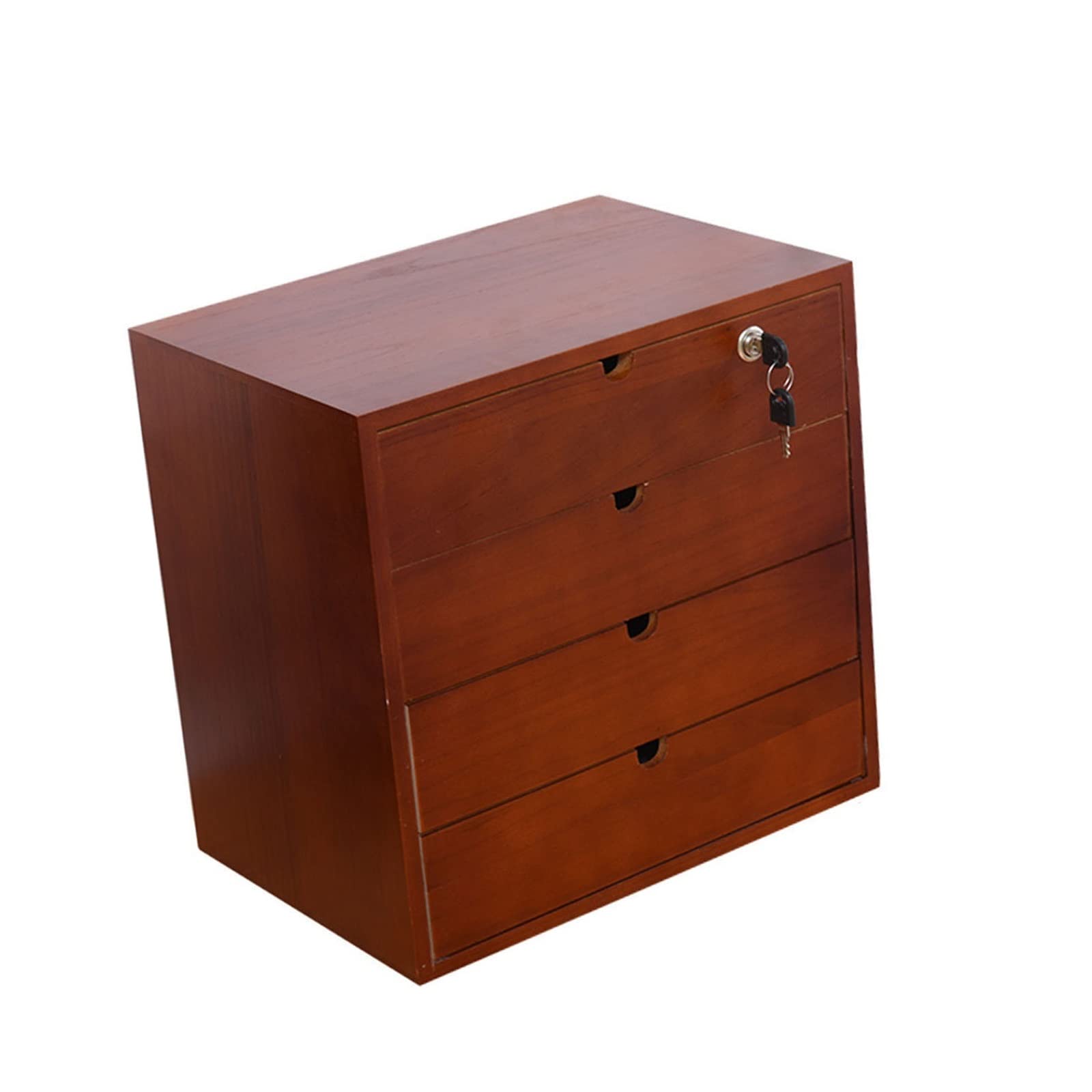Classeur de bureau – Boîte de rangement en bois massif – Organiseur de bureau, classeur plat A4 multicouche de type tiroir, boîte de rangement de bureau en bois massif, organisateur de stockage de fou