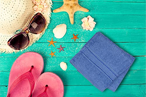 Toalla 100% Cotton Washcloths 24 Pack|Soft Washcloth For Face|Washcloth Bulk Pack|Washcloth For Body And Face|Highly Absorbent|Fingertip Towel|Washcloth For Bath Room|12 X 12 In|Assorted #TOP6