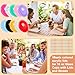 10 Sets Acrylic Lids For 16 oz Glass Cups with Straw Hole Reusable Colorful Spill Proof Lids Replacement Cup Cover Include 10P Striped Straw for 16oz Tumblers Can Beer Iced Coffee Cup(10Colors）