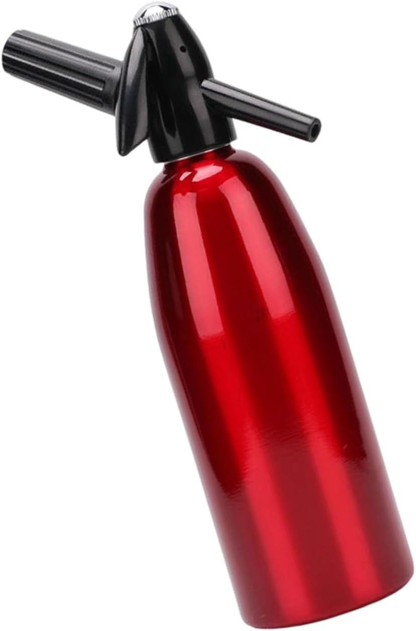 Manual Fizzy Beverage Maker with Bottle Form, Angled Nozzle, and Carry Friendly Size for Kitchens, Picnics, and Camps Manual Seltzer Bottle Fizzy Drink Hand Press Beverage Tool Kitchen Counter Drink