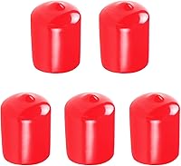Vista 15 de Aopin Cubierta de tapa de extremo redondo de goma de 1.06 pulgadas (1.063 in), protectores de rosca de tornillo de PVC flexible de tubería