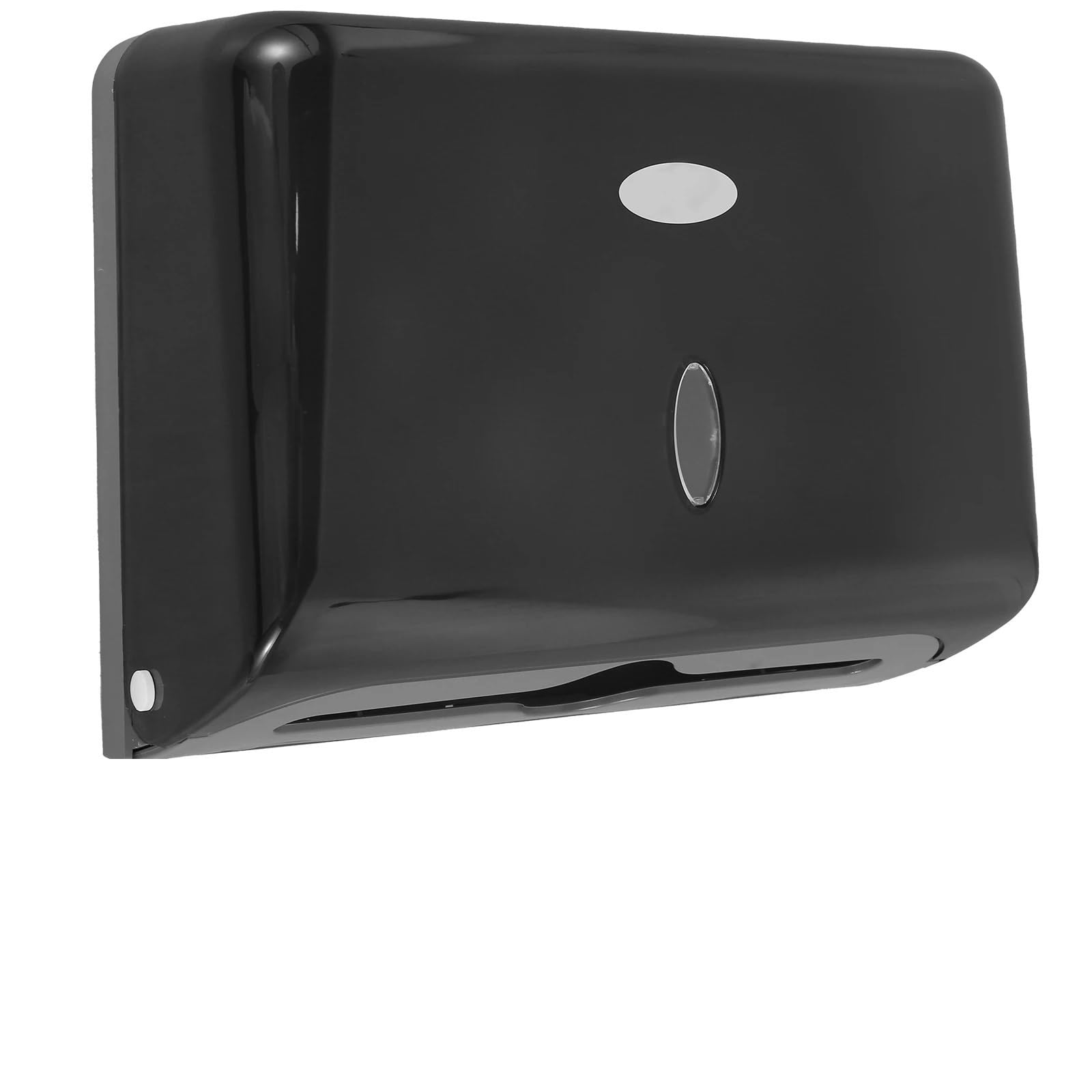 Portafazzoletti Da Parete Porta asciugamani di carta for montaggio a parete, WC universale for hotel, dispenser for fazzoletti commerciali, porta carta ripiegabile multipiega, for la casa(Black)