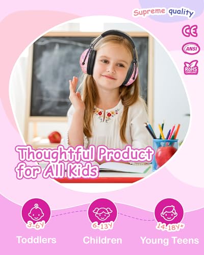 Image of ZOHAN Kids Ear Protection 3 Pack, Noise Canceling Headphones for Monster Jam, Concerts, Fireworks, Air Shows, Autism