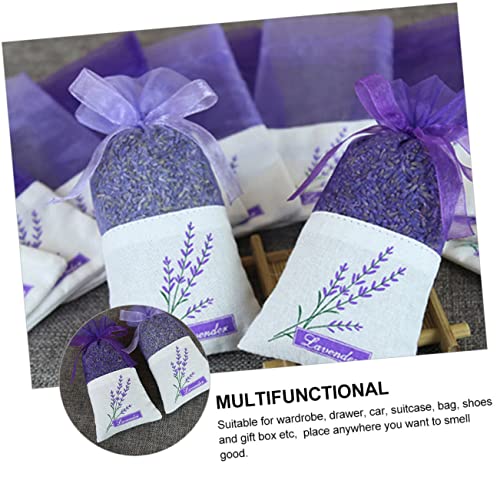 LIFKOME 22 bolsas de sachet de lavanda vacías con diseño floral para armarios y autos miniatura 3