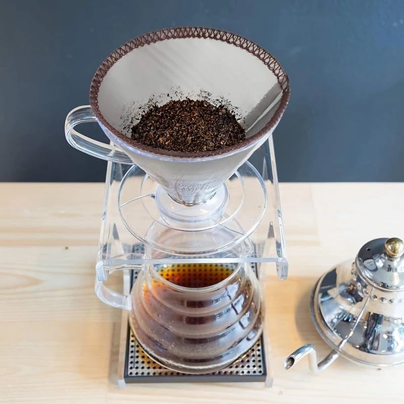 Filtre à café fait à la main et réutilisable Filtre à café goutte à goutte Outils à café durables Facile à nettoyer et à réutiliser, rentable Parfait for la maison et le bureau Améliore la saveur et l