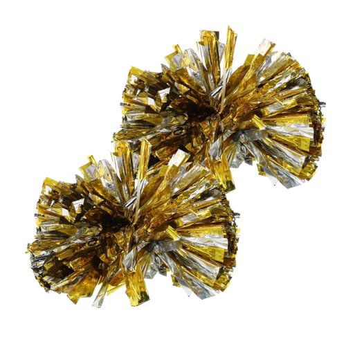 GALPADA Cheer Pom Poms for Boys and Girls 4pcs Cheerleader Pompoms with Handle Boys and Girls for School Sports Events