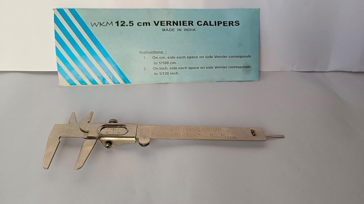 Vernier Caliper with Fine Wheel β Measurement Tool for Inside, Outside, and Depth with Cast Iron Construction, Dual Graduation, Laser Engraved Scales 3