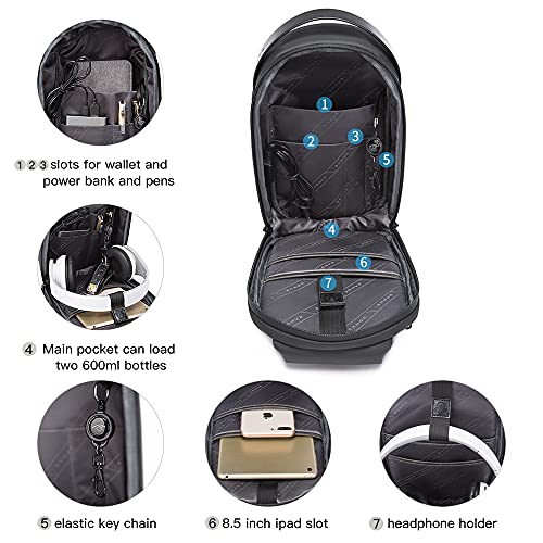 Image of BANGE Waterproof Sling Bag - Hiking Travel Shoulder Crossbody Backpack With Safe Protect Hard Shell