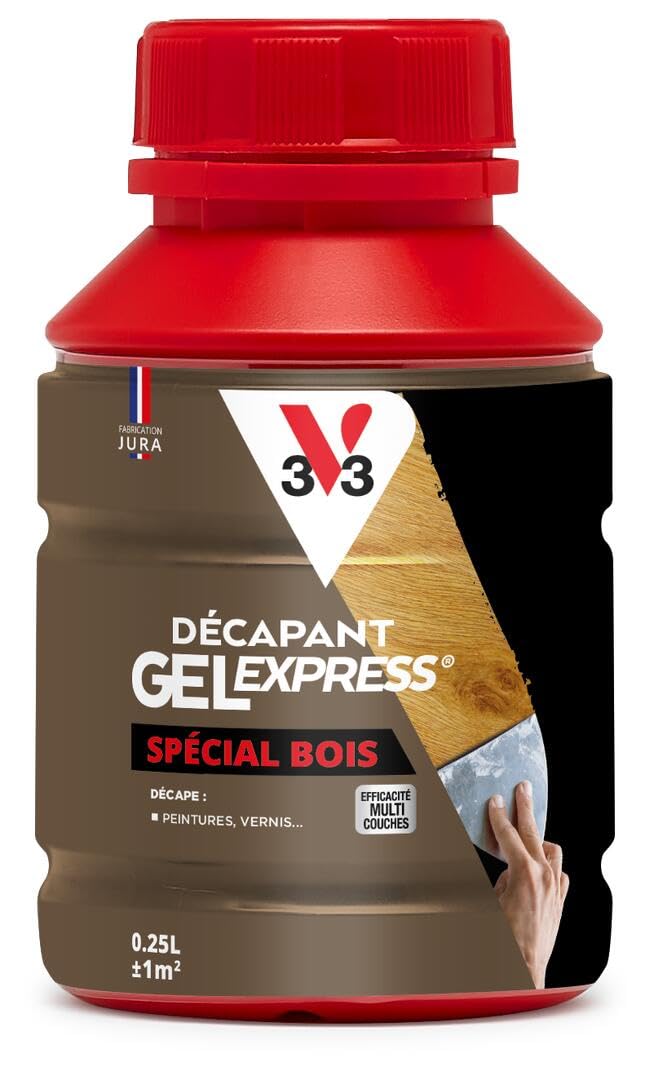 V33 Décapant Gel Express Spécial Bois 0,​25L
