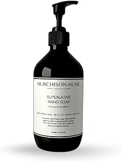 Murchison-Hume Luxury Vegan Hand Soap with Pump Dispenser, Moisturizing Hand Wash, SLS, Paraben & Cruelty-Free, 17oz (Australian White Grapefruit)