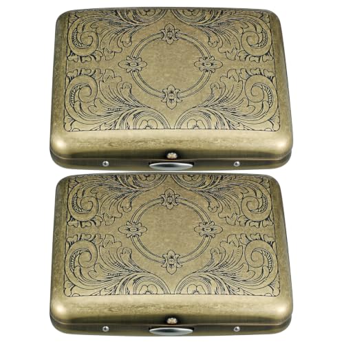 Caja para cigarrillos de acero inoxidable resistente a deformaciones pack de 2