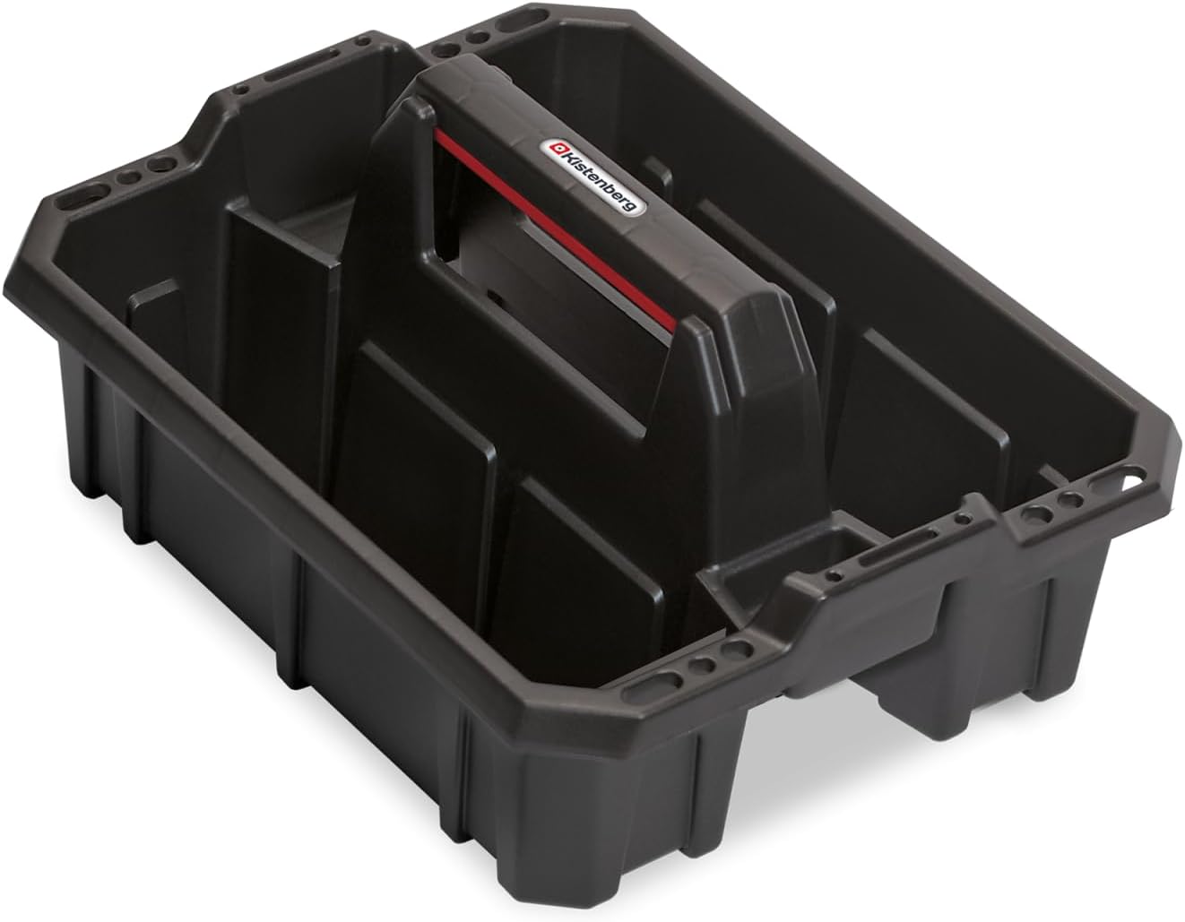 Stolmet Tool Storage Tote Tray Heavy Duty Caddy Holdall Deep Compartment Kilka Models Tool Tray Black (Model 2)