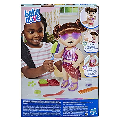 Baby Alive Lil Snacks Doll, Eats And Poops, Snack-Themed 8-Inch Baby Doll, Snack Box Mold, Toy For Kids Ages 3 And Up, Brown Hair - Walmart Supplies