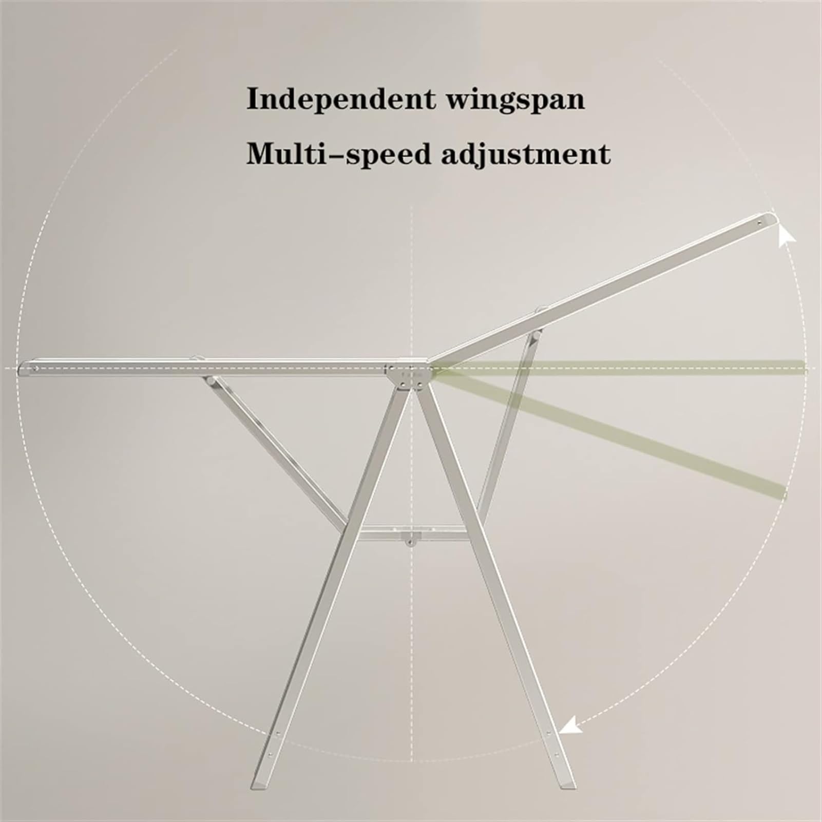 Tendedero para ropa Tendedero para ropa de 2 niveles - Secadora portátil plegable para interiores y exteriores para ropa, toallas y edredones - Soporte para ropa de lavandería ajustable en altura To