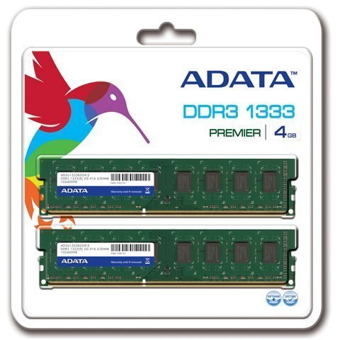 Amazon | A-DATA DDR3-1333 2GB×2枚組 AD3U1333C2G9-2（2Gbitチップ