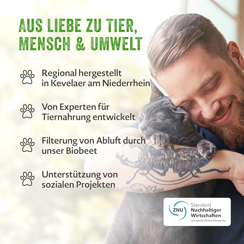 MERA Cats Adult Nassfutter Multibox, für ausgewachsene Katzen, getreidefrei und nachhaltig, Katzenfutter mit hohem Fleischanteil aus Huhn, Rind, Ente und Lachs, 12 x 85 g