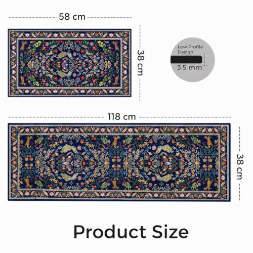 Image of MAXOSHINE Kitchen Mats for Floor Anti Slip Waterproof Feet Comfort Kitchen Runner Floor Mat Standing Desk Mat Floor Mats for Kitchen (120 * 40cm, 60 * 40cm) Set of 2