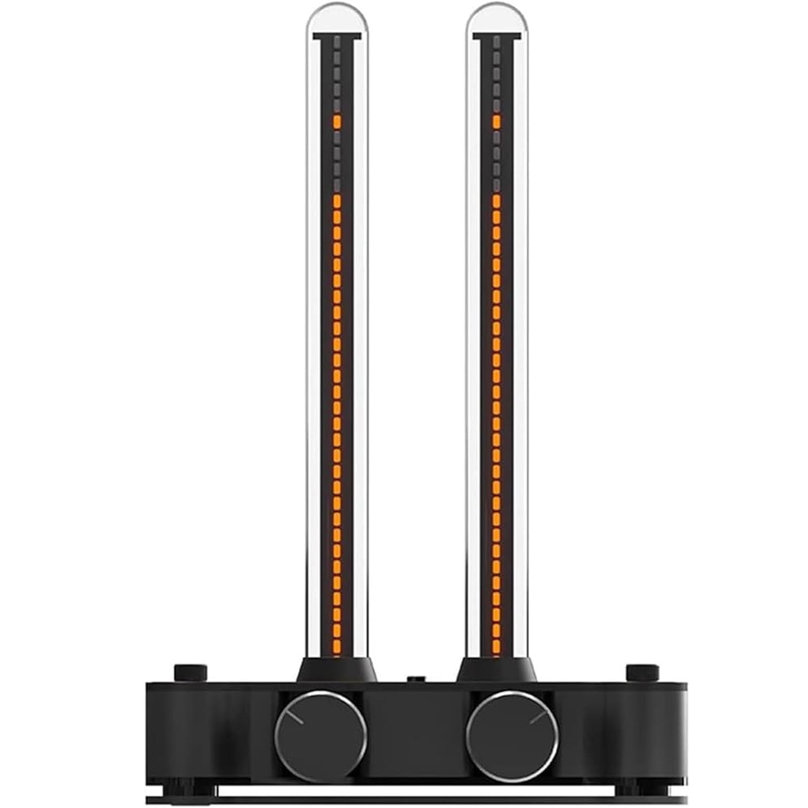 HKFGSHOP Music Spectrum Rhythm Light, Rgb Pickup Music Rhythm Lights With 2 Nixie Tube, 12 Light Colors, 6 Lighting Modes, Stepless Brightness/sensitivity Adjustment, For Home Or Studio Audio