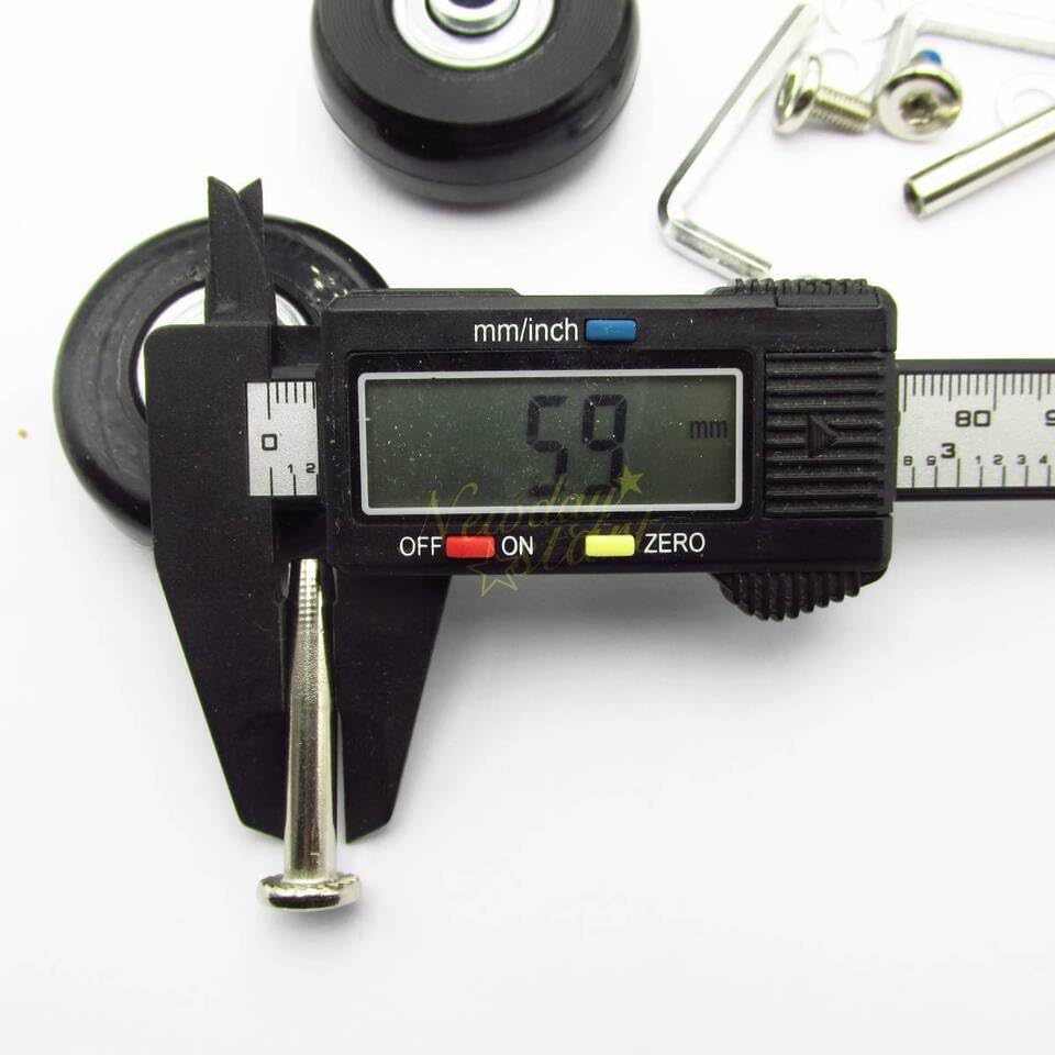 2Set Luggage Suitcase Replacement Wheels Axles Deluxe Repair OD 45mm3