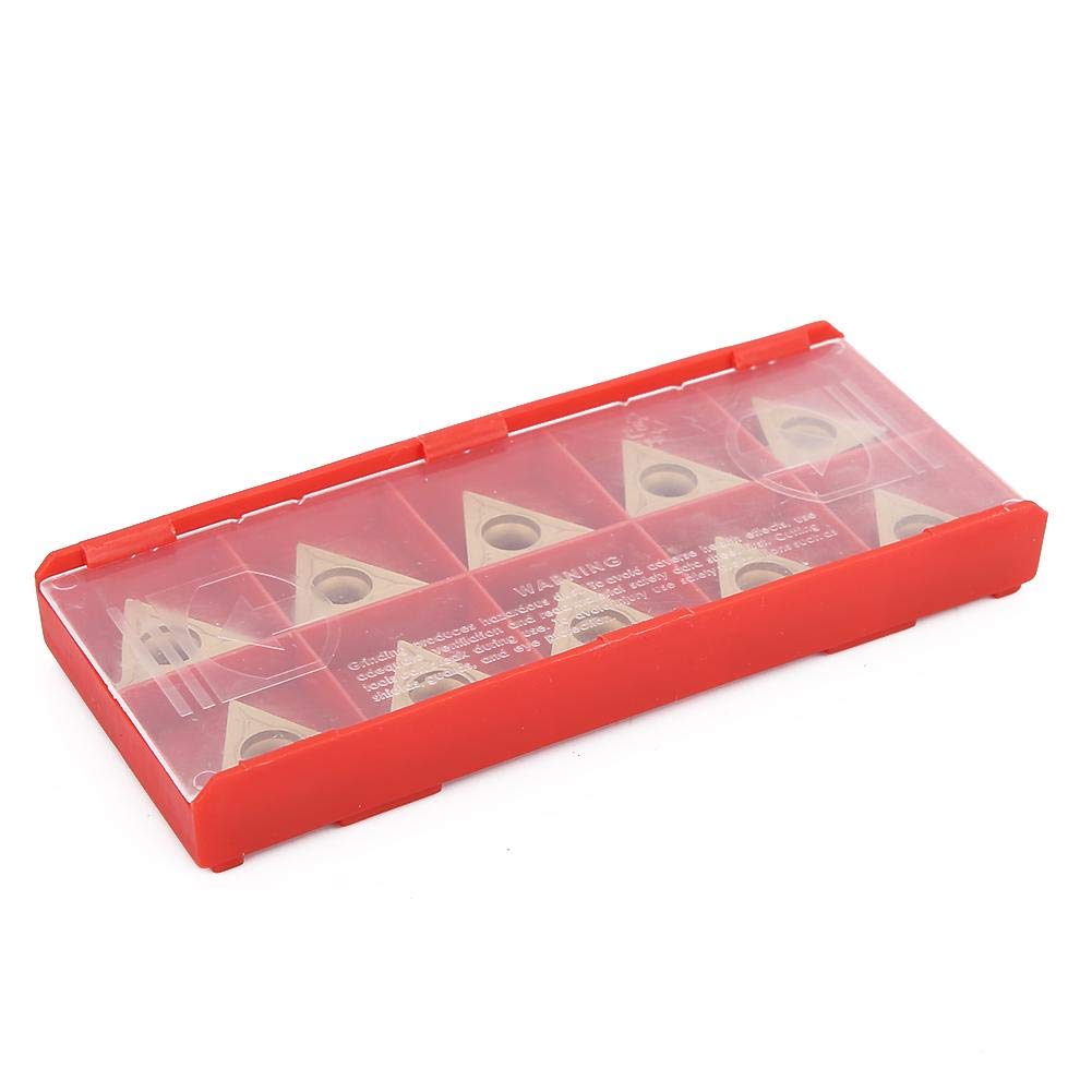 10 pièces TCMT16T304 inserts de tournage de tour en acier au tungstène triangulaire ensemble d'inserts de tournage en carbure pour tourneuse de tour