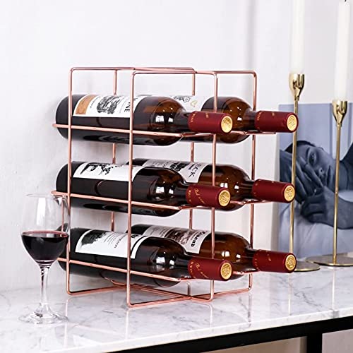 Soporte para 6 Botellas de Vino de Mesa Metalico miniatura 1