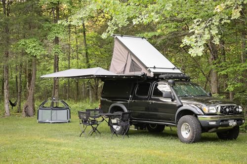 Tire Table Camping Table, Alloy Steel, Black, Large (33.5" x 28" x 1.5") - Image 7