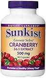 Sunkist Grower Select Cranberry Capsules, 500 mg, 90 Count Bottle