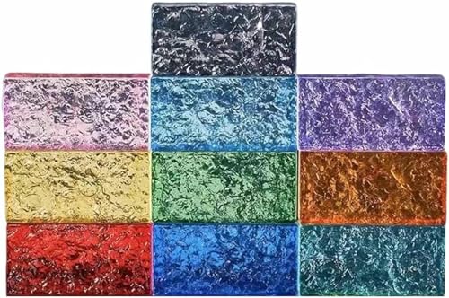 Brique de verre transparent pour cloison lumineuse de centre commercial - 2
