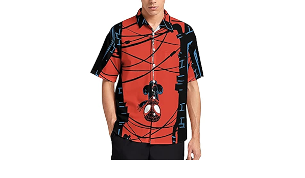 Amazon.co.jp: シャツ メンズ スパイダーマン 半袖 Shirt ビーチシャツ