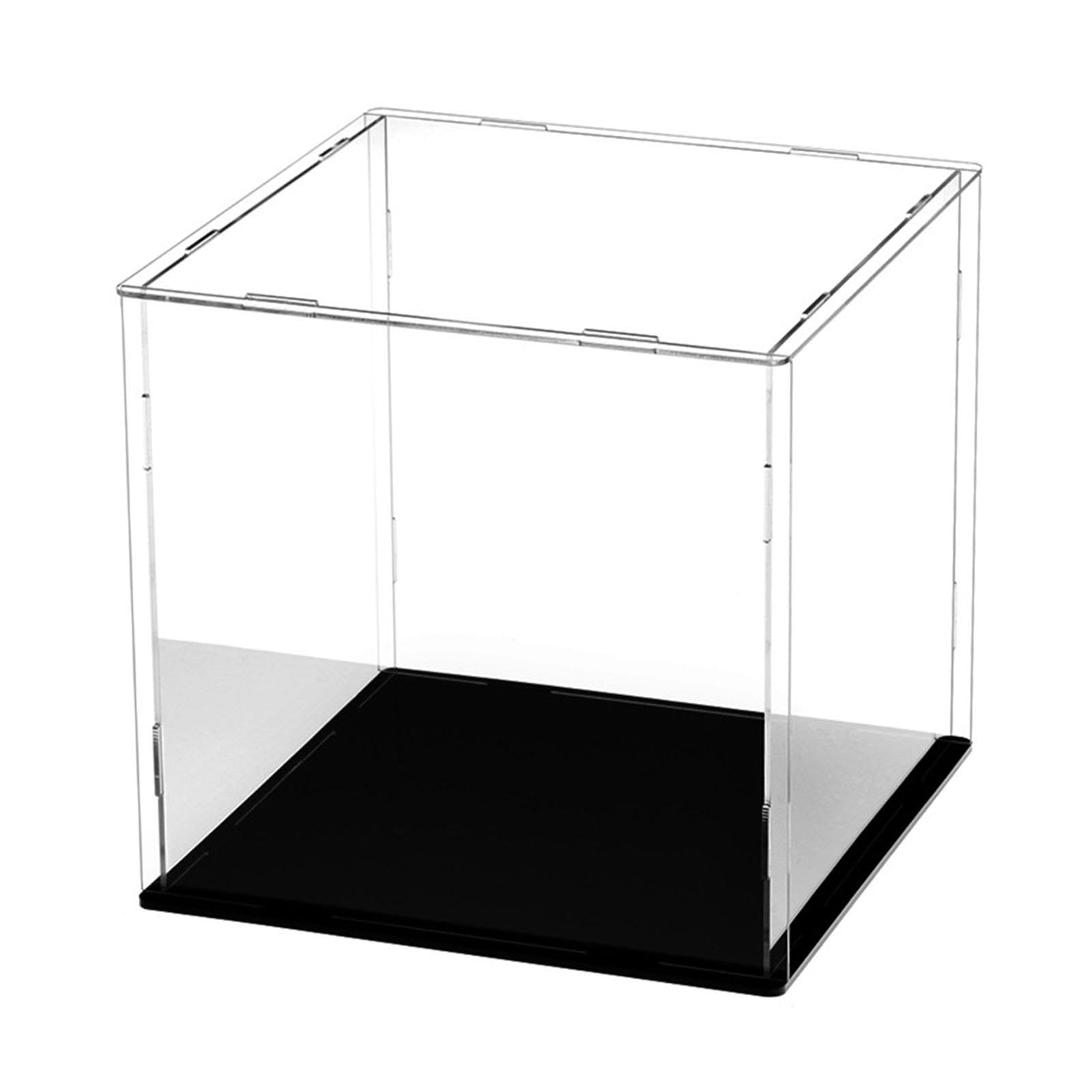 Acrylic Display Box Dustproof Clear Figure Display Case for Dolls Toys 15x15x15 Clear