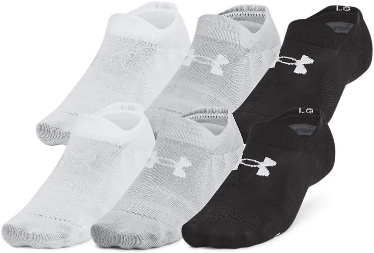 Under Armour Unisex Adult Essential Ultra Low Tab Socks (6-Pack)