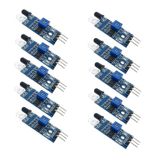 IR Infrared Obstacle Avoidance Sensor Module for Arduino Smart Car Robot 3-Wire Reflective Photoelectric for Arduino Smart Car Robot 10PCS