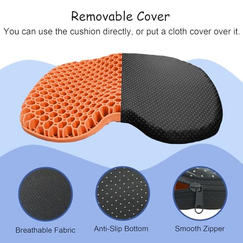 Image of NEW-Vi Anti-Slip Kayak Seat Cushion - Waterproof Thicken Gel Boat Kayak Canoe Rowing Stadium Pad for Sit in Kayak Chair Kayak Accessories Equipment Gear for Fishing Kayak