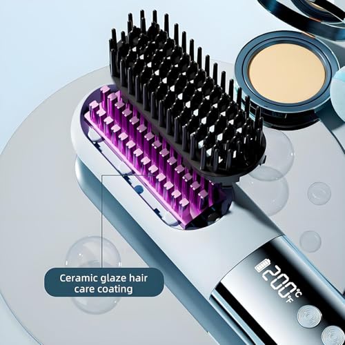 Cepillo alisador inalámbrico para cabello 4 en 1 miniatura 2