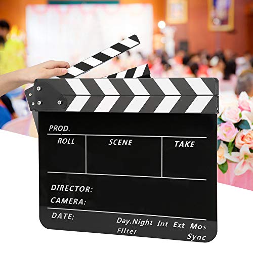 Tábua de Acrílico, 30x25cm Filme Diretores de Filme Ripa, Tábua Batendo Fotografia Diretor Adereços