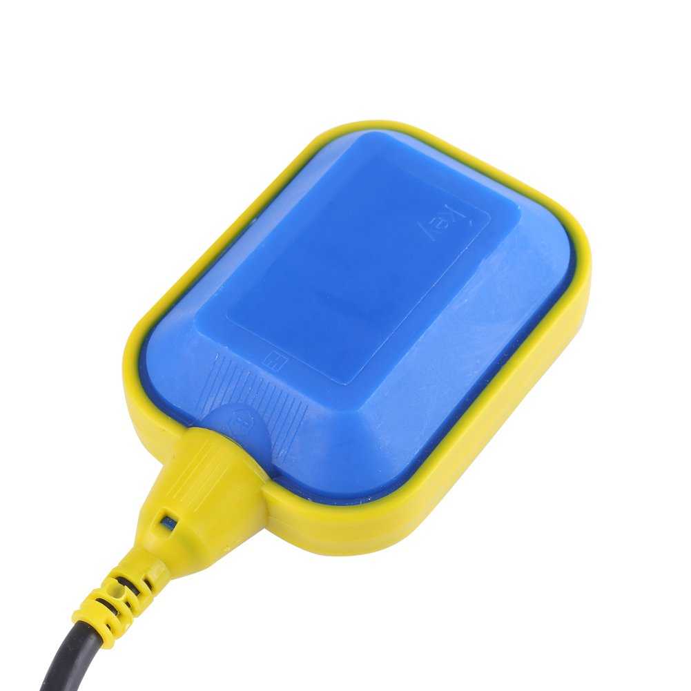 Interruptor de Flotador para Control de Nivel de Agua con Cable Sensor Regulador Líquido para Bomba Rectangular Flotante(2m)