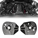 BILLFARO Gloss Black Rear Strut Tower Covers,ABS Plastic Shock Absorbing Tower Cover Engine Bay Shock Protection Panel Cover Trim for Corvette C8 Stingray Z51 2020+ for C8 Z06/E-ray 2023+